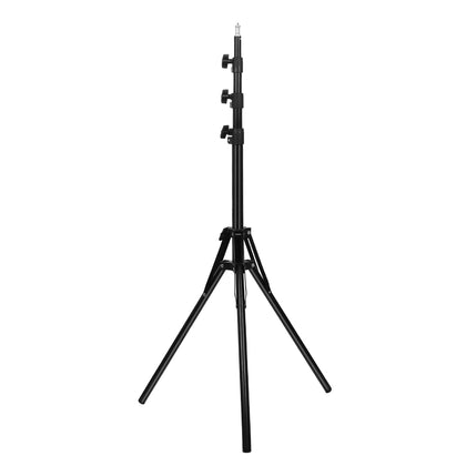 Reverse Foldable 4 Sections 1.8m Height Tripod Mount Holder for Vlogging Video Light  Live Broadcast Kits(Black)