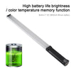 RGB Colorful Photo LED Stick Adjustable Color Temperature Handheld LED Fill Light with Remote Control(Black)