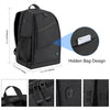 PULUZ Outdoor Portable Waterproof Scratch-proof Dual Shoulders Backpack Handheld PTZ Stabilizer Camera Bag with Rain Cover for Digital Camera, DJI Ronin-SC / Ronin-S(Black)