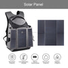 3-Fold 14W Solar Power Outdoor Portable Dual Shoulders Backpack Camera Bag with USB Port & Earphone Hole(Grey)