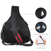 Triangle Style SLR Camera Bag Sling Waterproof Backpack Single Shoulder Messenger Bags(Black)