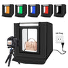 PSE Certified 40cm Folding Portable 30W 5500K White Light  Photo Lighting Studio Shooting Tent Box Kit with 6 Colors Backdrops (B