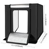 [UAE Stock]  40cm Folding Portable 30W 5500K White Light  Photo Lighting Studio Shooting Tent Box Kit with 6 Colors Backdrops (Bla