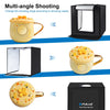 PULUZ 40cm Folding Portable 24W 5500K White Light Dimmable Photo Lighting Studio Shooting Tent Box Kit with 6 Colors Backdrops (Black, Orange, White, Red, Green, Blue)(US Plug)