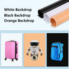 PULUZ 80cm Folding Portable 80W 8500LM White Light Photo Lighting Studio Shooting Tent Box Kit with 3 Colors Backdrops (Black, White, Orange)(US Plug)
