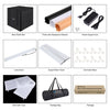 PULUZ 80cm Folding Portable 80W 8500LM White Light Photo Lighting Studio Shooting Tent Box Kit with 3 Colors Backdrops (Black, White, Orange)