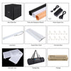 PULUZ 80cm Folding Portable 80W 8500LM White Light Photo Lighting Studio Shooting Tent Box Kit with 3 Colors Backdrops (Black, White, Orange)
