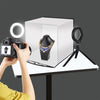 PULUZ 30cm Folding Portable Ring Light Photo Lighting Studio Shooting Tent Box Kit with 6 Colors Backdrops (Black, White, Yellow, Red, Green, Blue), Unfold Size: 31cm x 31cm x 32cm