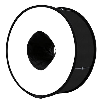 [US Stock]  45cm Round Style Macro and Portrait Softbox SpeedLite Flash Light Foldable Diffuser