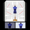 PULUZ 2m 240W 5500K Photo Light Studio Box Kit for Clothes / Adult Model Portrait(UK Plug)