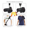 Quick Release Anti-Slip Soft Pad Nylon Breathable Curved Camera Strap with Metal Hook for SLR / DSLR Cameras