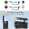 PULUZ Dual-Channel Wireless Microphone System with Transmitter and Receiver for DSLR Cameras and Video Cameras(Black)