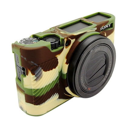 Soft Silicone Protective Case for Sony RX100 III / IV / V(Camouflage)