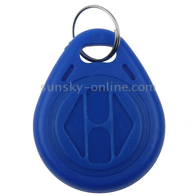 Water Resistant RFID Proximity ID Card Token Keyfobs Keychain for Access Control(Blue)