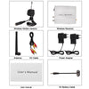 2.4GHz  Wireless Camera and Receiver, Built in Microphone for Audio Monitoring, Max Support 4 Cameras