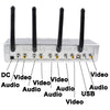 Wireless Security System 4Ch Network DVR W/4 IR Cameras, Night Vision Distance: 10m(Silver)