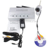 Wireless Security System 4Ch Network DVR W/4 IR Cameras, Night Vision Distance: 10m(Silver)