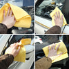 KANEED Synthetic Chamois Drying Towel Super Absorbent PVA Shammy Cloth for Fast Drying of Car, Size: 43 x 32 x 0.2cm(Yellow)