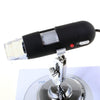 2.0 Mega Pixels 800X USB Digital Microscope with 8 LED White Light / Holder(Black)