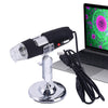 2.0 Mega Pixels 800X USB Digital Microscope with 8 LED White Light / Holder(Black)