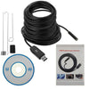 Waterproof USB Endoscope Inspection Camera with 6 LED, Length: 25m, Lens Diameter: 9mm(Black)