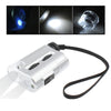 Pocket 30X-60X Microscope with 2-LED Lights / Money Detector Light