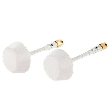 5.8G Circular Polarized Antenna Set TX-SMA / RX-SMA for RC Airplanes Helicopters(White)