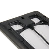 12V 3W Portable Solar Panel with Holder Frame, 5.5 x 2.1mm Port(Black)