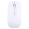 2.4GHz Wireless Ultra-thin Laser Optical Mouse with USB Mini Receiver, Plug and Play(White)