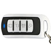 315MHz Metal Learning Code 4 Keys Remote Control for Car Garage Door (Black + Silver)