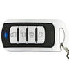 433MHz Metal Learning Code 4 Keys Remote Control for Car Garage Door (Black + Silver)