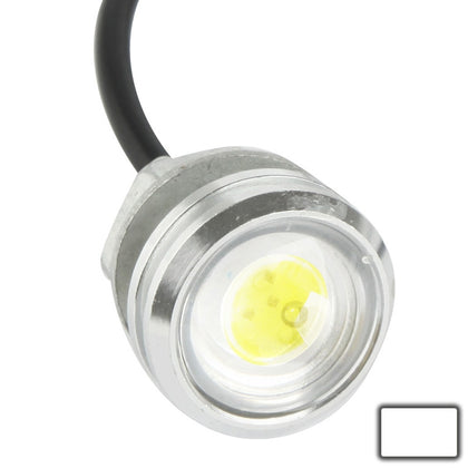 3W Waterproof Eagle Eye Light White LED Light for Vehicles, Cable Length: 60cm(Silver)