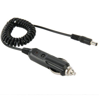 2A 5.5 x 2.1mm DC Power Supply Adapter Plug Coiled Cable Car Charger, Length: 40-140cm
