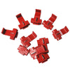 100 PCS Cable Clip, Adapt to Line Diameter: 0.3-0.7mm(Red)