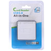 Super Speed USB 3.0 Card Reader, Compatible with SD / Micro SD / CF / XD / MS / M2 Card, White (Metal Housing)