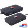 High Speed 3-Port USB 2.0 HUB + SD / Micro SD / MS Card Reader with Switch (Black)
