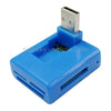 56 in 1 Hi-Speed Card Reader, Support Memory card: SD/MMC?MS?TF?M2(Blue)