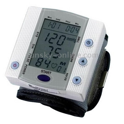 XW-200 Full Automatic Wrist Blood Pressure Monitor with 5 keys,Support Calendar and clock