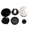 Falcon Eyes SG-100 Speedlite Accessories-kit, Universal Adapter Mount / Barndoor / Snoot/ Honeycomb / Standard Reflector / Honeycomb for Soft-reflector / Diffuser Ball / Color Gel / Softbox