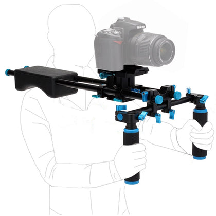 YLG0102F Dual Handles Free Camera Shoulder Mount Kit