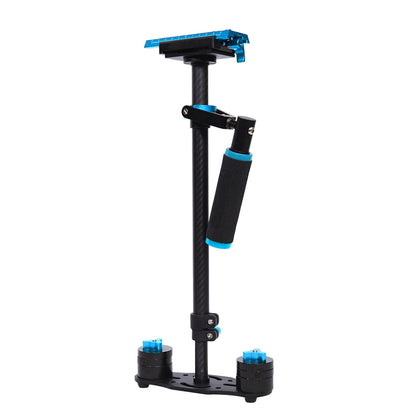 38.5-61cm Carbon Fiber Handheld Stabilizer for DSLR & DV Digital Video & Cameras, Capacity Range 0.5-3kg(Blue)
