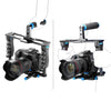 YLG1103A-A Dual Handles Camera Shoulder Mount + Camera Cage Stabilizer Kit with Matte Box for DSLR Camera / Video Camera