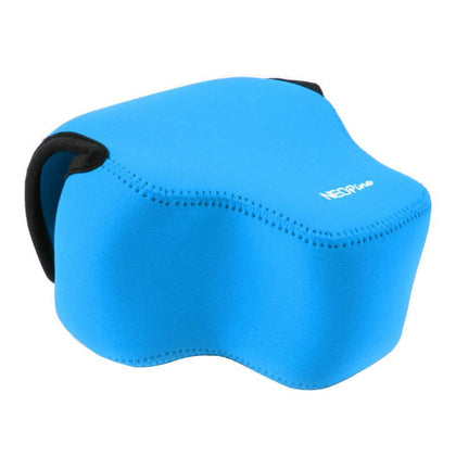 NEOpine Neoprene Shockproof Soft Case Bag with Hook for Panasonic FZ1000 Camera(Blue)