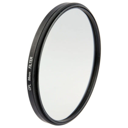 Aluminum Alloy 86mm Polarizing CPL Filter for DSLR Camera Lens(Black)