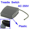AC 250V 10A Textured Plastic Foot Treadle Switch (TFS-201)(Grey)