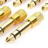 6.35mm Male to 3.5mm Female Audio Jack Adapters (10 Pcs in One Package, the Price is for 10 Pcs)