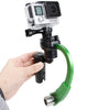 HR255 Special Stabilizer Bow Type Balancer Selfie Stick Monopod Mini Tripod for GoPro HERO9 Black / HERO8 Black / HERO7 /6 /5 /5 Session /4 Session /4 /3+ /3 /2 /1, Insta360 ONE R, DJI Osmo Action and Other Action Camera(Green)