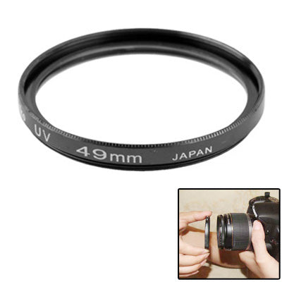 49mm SLR Camera UV Filter(Black)