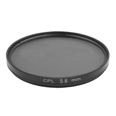 58mm Camera CPL Filter Lens(Black)