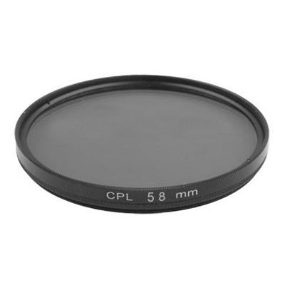 58mm Camera CPL Filter Lens(Black)